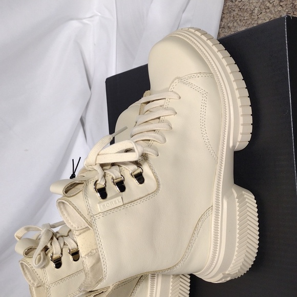 NIB Sorel ONA AVE Women's Waterproof Lace Boot Honey White Sea Salt size… - Picture 4 of 11